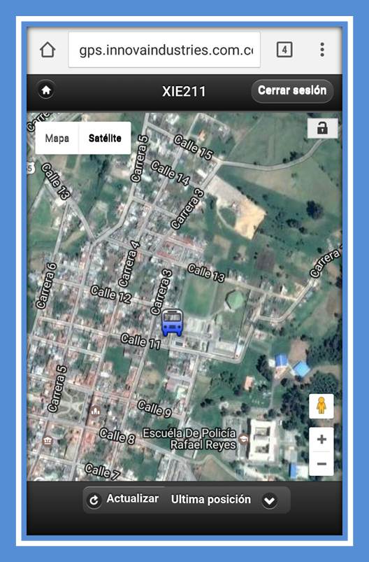 Visualizaci&oacute;n desde dispositivo m&oacute;vil 